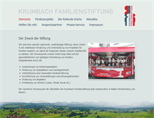 Tablet Screenshot of krumbach-familienstiftung.de